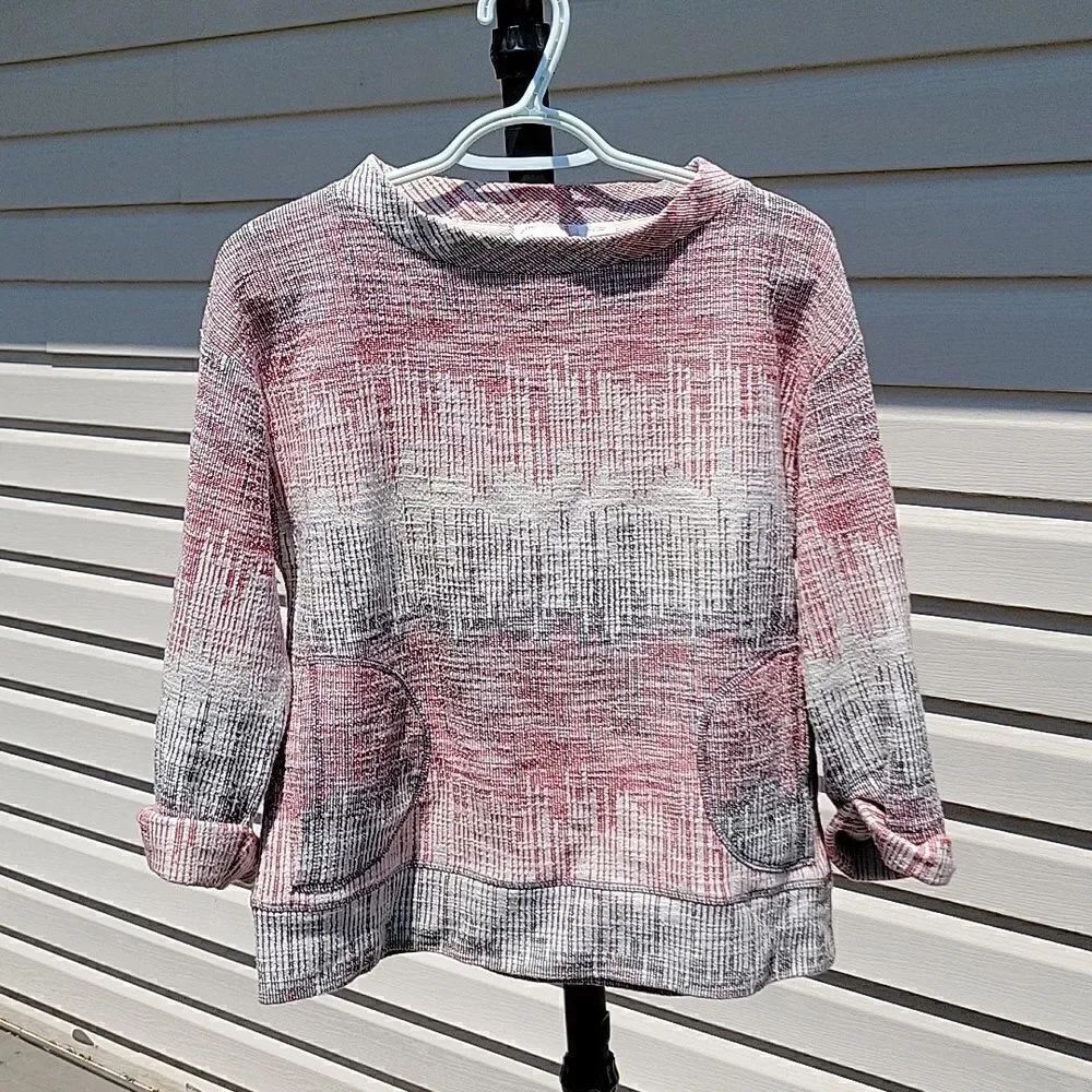 Anthropologie Postmark etched sunset sweatshirt size XS